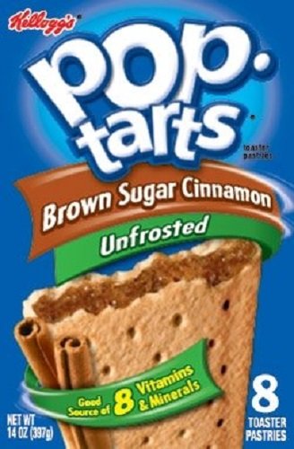 Kellogg's Pop-Tarts Unfrosted Brown Sugar Cinnamon, 8 Count