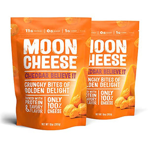 Moon Cheese Cheddar Believe It, 10 Oz (2-Pack)