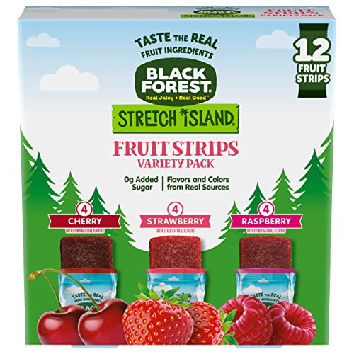 Black Forest Stretch Island Fruit Strips Variety Pack, 12 Count