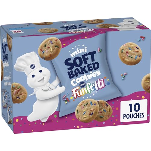 Pillsbury Funfetti Mini Soft Baked Cookies, 10 Count