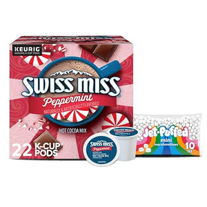 Swiss Miss Peppermint Hot Chocolate K Cups, 22 Count