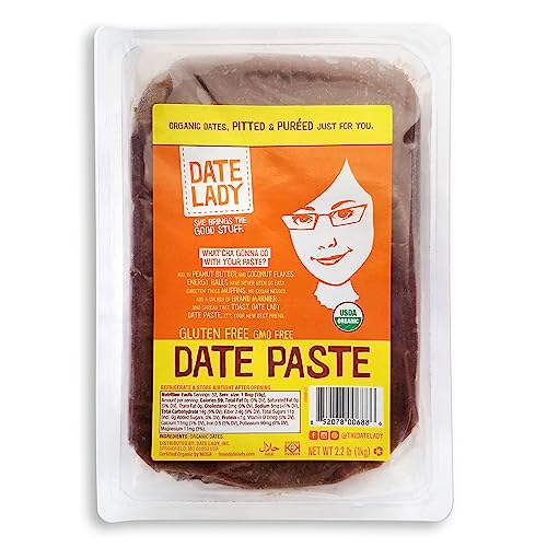 Date Lady Organic Date Paste (2.2 lbs) | 100% Organic Dates