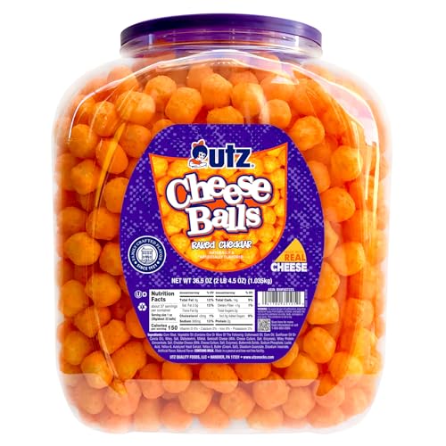 Utz Cheese Balls Barrel, 36.5 Oz