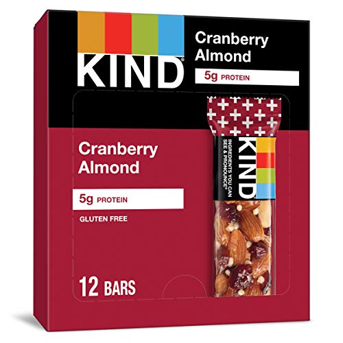 KIND Bars, Cranberry Almond, Gluten Free, 12 Count