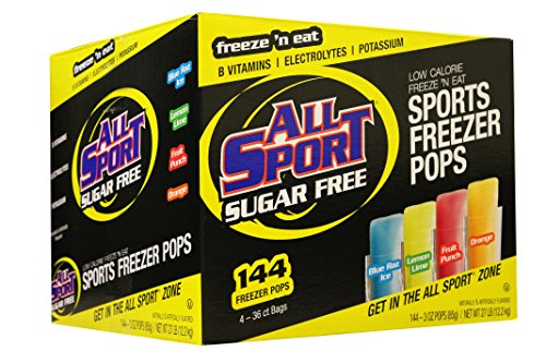 All Sport Sugar-Free Hydration Freezer Pops, Variety Pack (144 Count)