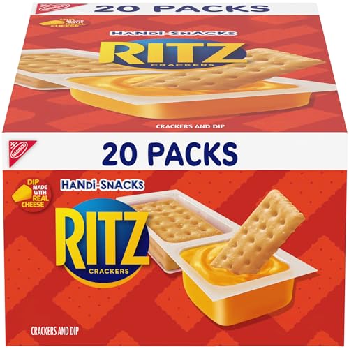 Handi-Snacks RITZ Crackers 'N Cheesy Dip Snack Packs, 20 Packs