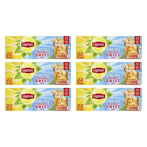 Lipton Southern Sweet Iced Tea Bags, Family Size, 22 Count