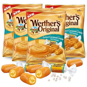 Werthers Original Salted Caramel Candy, Pack of 4