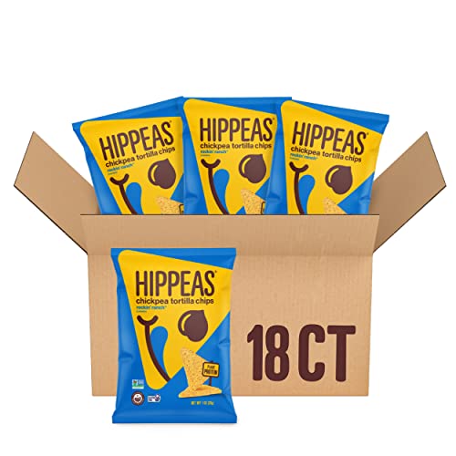 Hippeas Chickpea Tortilla Chips, Rockin’ Ranch, 1 Ounce (18 Pack)