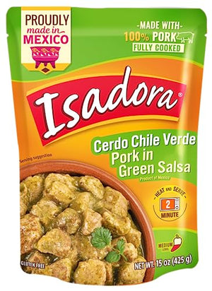 Isadora Fully Cooked Pork Chile Verde, 15 oz