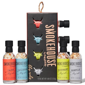 Thoughtfully Smokehouse Gift Set, Vegan Barbecue Rubs, 4 Flavors