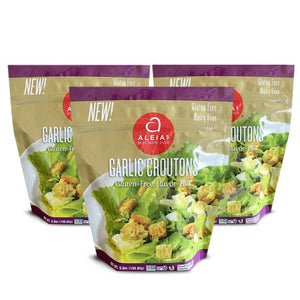 ALEIA'S Garlic Croutons, 5.5 oz / 3 Pack