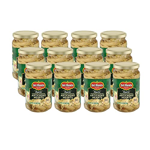 Del Monte Quartered Marinated Artichoke Hearts, 12oz Jar (12 Pack)