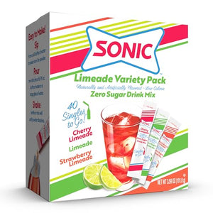 Sonic Singles To Go Limeade Variety Pack, 40 Servings