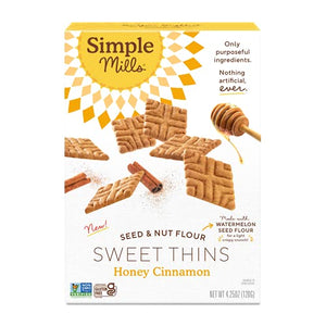 Simple Mills Sweet Thins Cookies, Honey Cinnamon, 4.25 Ounce