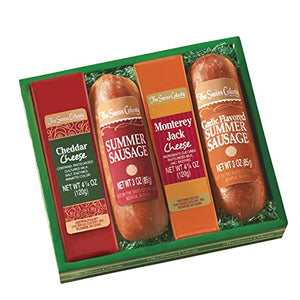 The Swiss Colony Sausage & Cheese Bars Gift Box of 4