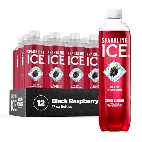 Sparkling Ice, Black Raspberry Sparkling Water, 17 fl oz (12 Pack)