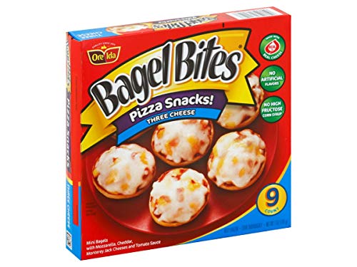 Heinz Three Cheese Mini Bagel Bite, 7 Ounce - 72 per case.