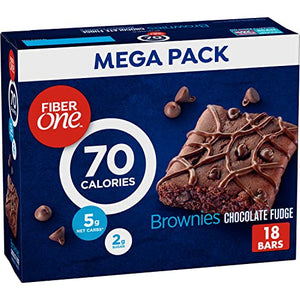 Fiber One 70 Calorie Brownies, Chocolate Fudge, 18 ct