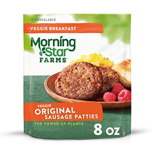 MorningStar Farms Veggie Sausage Patties, Original, 8oz (6 Patties)