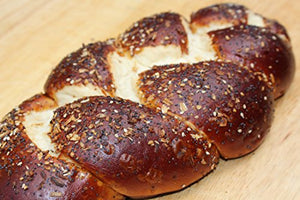 Ari’s Everything Supreme Pretzel Challah Bread Loaf, 16oz, 10 Units