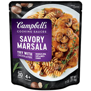 Campbell's Savory Marsala Cooking Sauces, 11 Oz, 6-Pack