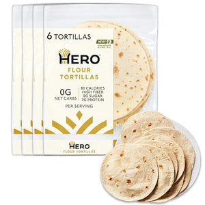 Hero Flour Tortilla, Low Carb, 24 Tortillas