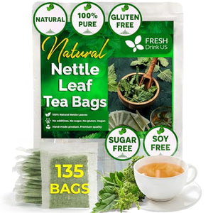 Premium 135 Nettle Leaf Tea Bags, 100% Natural & Pure