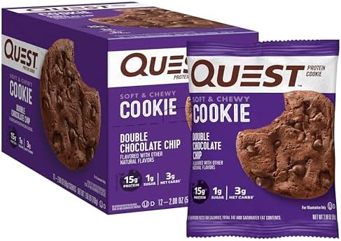 Quest Nutrition Double Chocolate Chip Protein Cookie, 12 Count