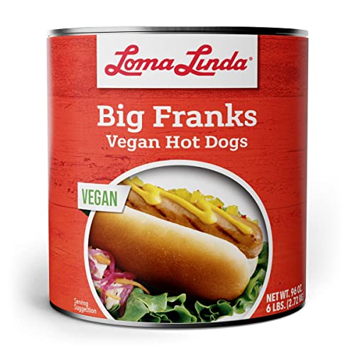 Loma Linda Big Franks - Vegan Hot Dogs, 96 oz