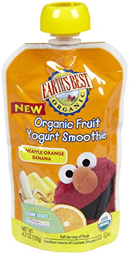 Earth's Best Sesame Street Yogurt Smoothies - Pineapple Banana Orange