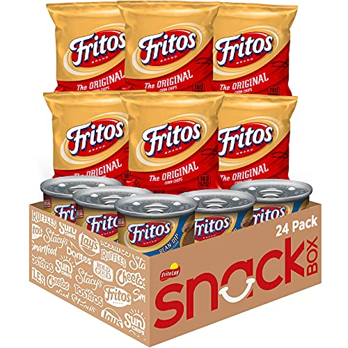 Frito Lay Fritos Chips and Bean Dip Variety Pack, (Pack of 24)