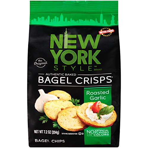 New York Style Bagel Crisps, Roasted Garlic, 7.2oz