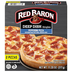 Red Baron Deep Dish Pepperoni Pizza, 11.2 oz