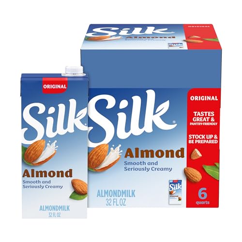 Silk Shelf-Stable Almond Milk, Original, 6 Pack