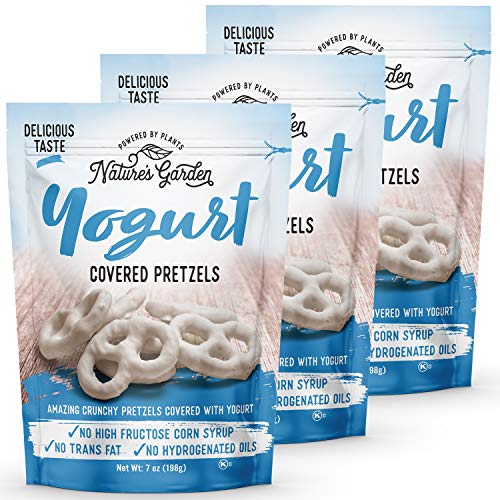 Nature's Garden Yogurt Covered Pretzels, 7 Oz Bag (Pack of 3)