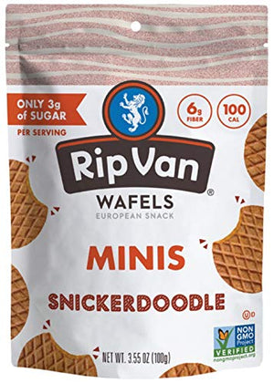 Rip Van Wafels Snickerdoodle Mini Stroopwafels, 6 Pack