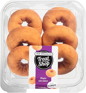 Our Specialty Treat Shop Plain Cake Donuts, 6 Count