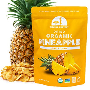 Mavuno Harvest Pineapple Dried Fruit Snacks, 1 Pound