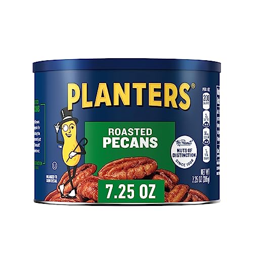 PLANTERS Roasted Pecan Nuts, Sea Salt, 7.25oz Canister