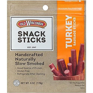 Old Wisconsin Turkey Sausage Snack Sticks, 6 Oz