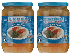 Kedem Gluten Free Gefilte Fish, 24oz (2 Pack)