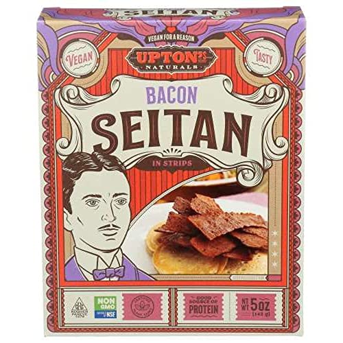 Uptons Naturals Bacon Seitan, 5 Oz, 6/Case