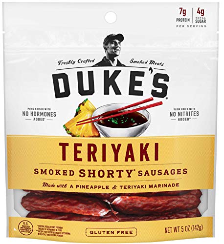 Duke's Teriyaki Smoked Shorty Sausages, 5 oz