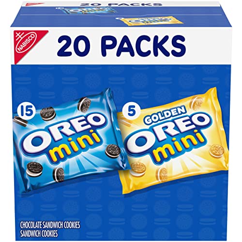 Oreo Mini Mix Sandwich Cookies Variety Pack, 20 Packs