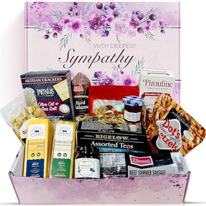 GiftWorld Sympathy Meat and Cheese Gift Basket