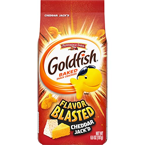 Goldfish Flavor Blasted Cheddar Jack'd Crackers, 6.6 oz