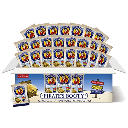 Pirate's Booty White Cheddar Cheese Puffs, 24 Pack