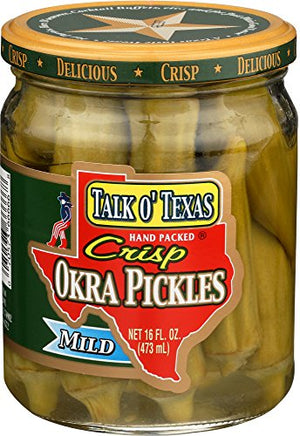 Talk O Texas Pickled Mild Okra