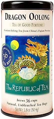 The Republic of Tea Dragon Oolong Tea, 36 Tea Bag Tin